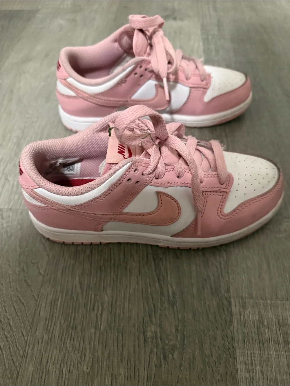 Nike Kids Dunk Low-Top Sneakers - Pink and White